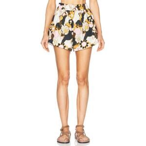 Zimmermann Relaxed Yellow Kaleidoscope Floral Maxine Shorts Size 0